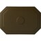 Ekena Millwork Felix Ceiling Medallion, Hand-Painted Brass, 25 1/4"W x 17 1/4"H x 1 3/4"P CM25FEBRS - alternate 1